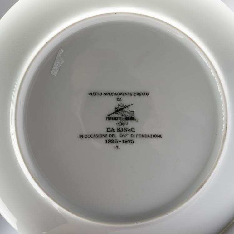 Bild 1 zu Objekt, Plate for Rin & Co., 1975, Piero Fornasetti, Fornasetti, Mailand, 161A 155