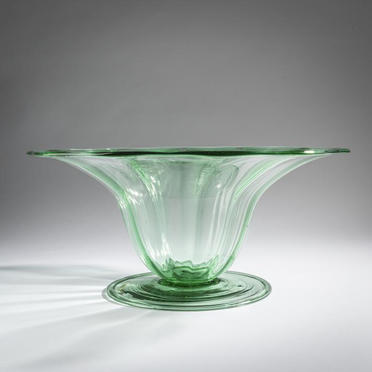 Bild 1 zu Objekt, Schale 'Costolato', 1921-26, Vittorio Zecchin, Venini & C., Murano oder Cappellin, M.V.M., Murano, 161B 247