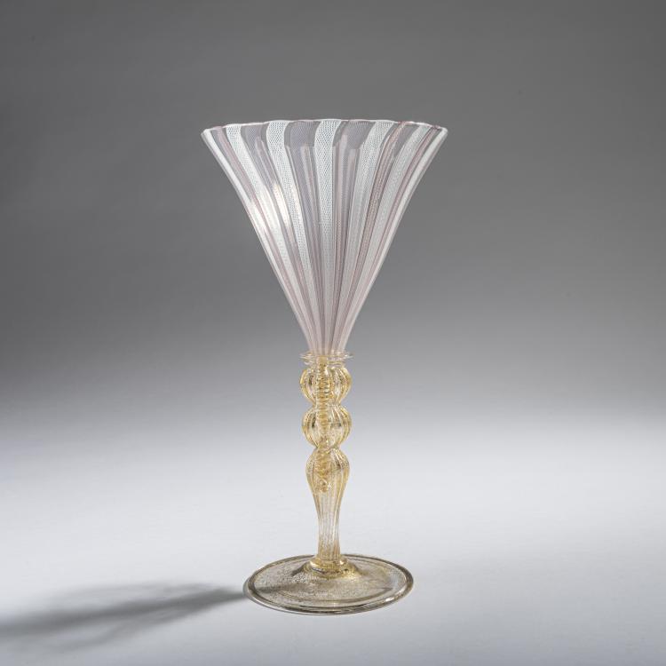 Bild 1 zu Objekt, Fl&uuml;gelglas 'Zanfirico', um 1930, Murano, 161B 264
