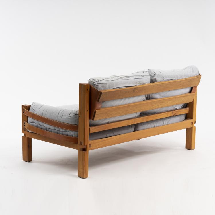 Bild 1 zu Objekt, Zweisitzer Sofa 'S18', um 1967, Pierre Chapo, Chapo Gordes, Gordes, 161C 655