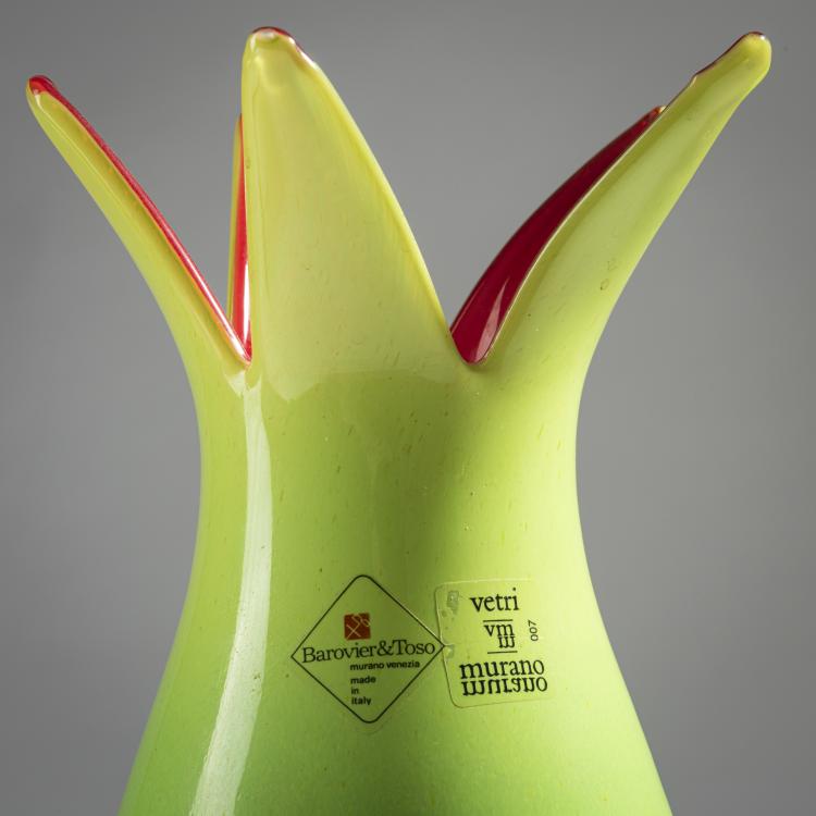 Bild 1 zu Objekt, 'Anturio' vase, 1992, Roberto Caddeo, Barovier & Toso, Murano, 161B 363