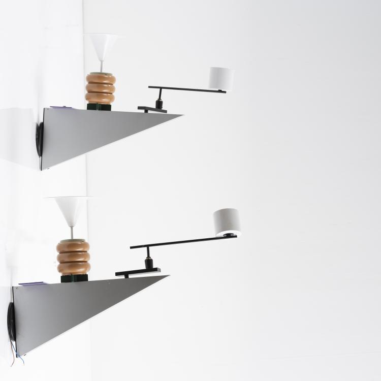 Bild 1 zu Objekt, 2 'Puzzle 2' wall lights, 1988, Gerard Taylor,Daniel Weil, Memphis, Mailand, 161C 774
