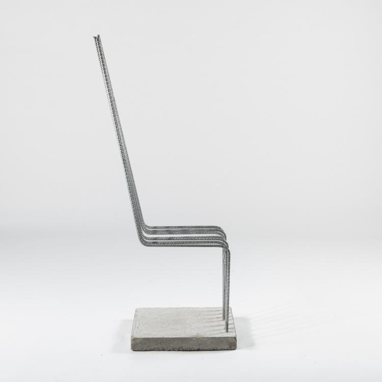 Bild 1 zu Objekt, 'Solid chair', 1983, Landes, Heinz, 161C 764