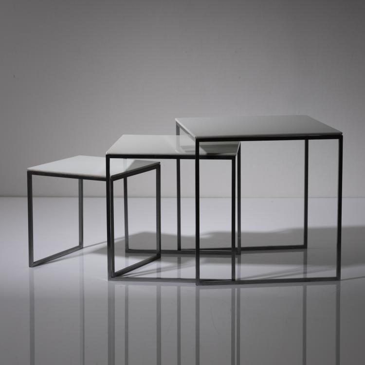 Bild 1 zu Objekt, 3 nesting tables, 1960s, Erwin Behr, Wendlingen (zugeschrieben), 161C 660