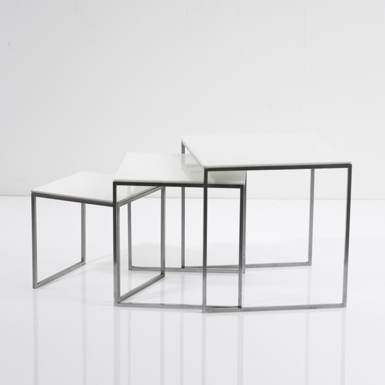 Bild 2 zu Objekt, 3 nesting tables, 1960s, Erwin Behr, Wendlingen (zugeschrieben), 161C 660
