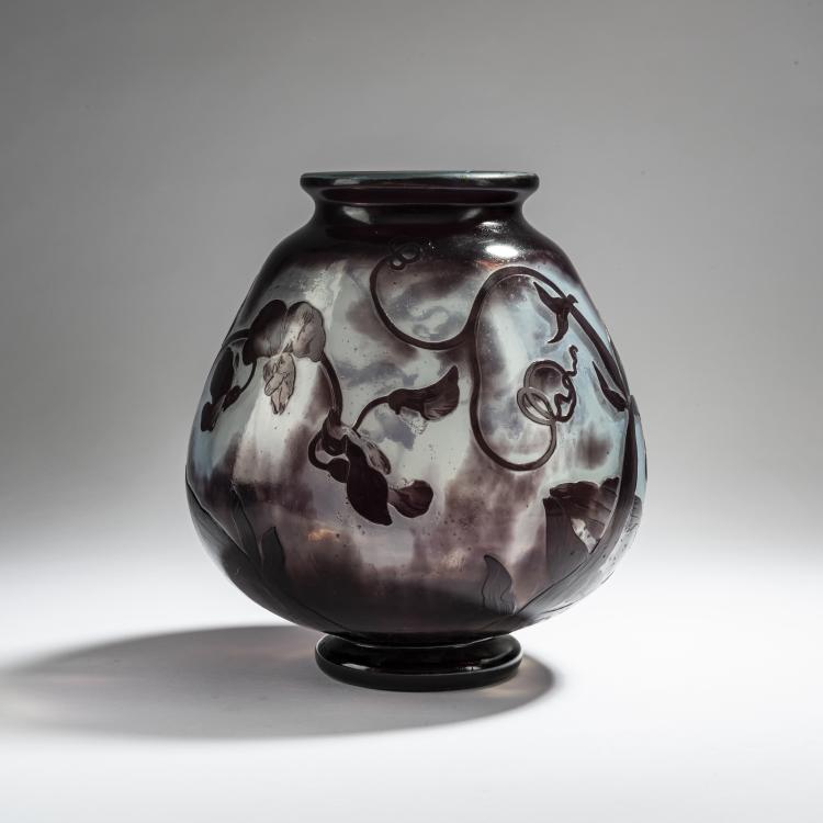 Bild 1 zu Objekt, 'Orchid&eacute;es' vase, 1900-03, Nancy Daum Fr&egrave;res, Daum Fr&egrave;res, Nancy, 162B 77