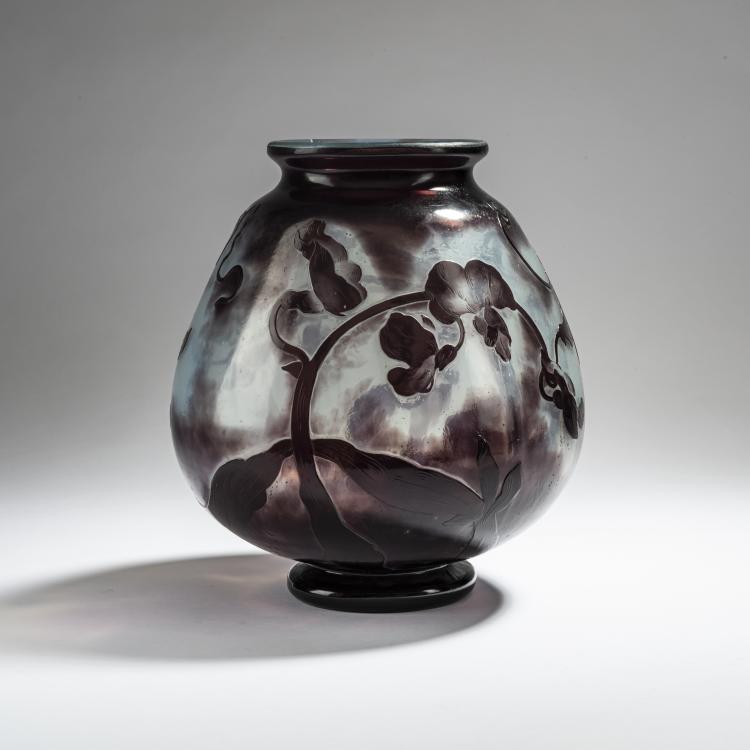 Bild 2 zu Objekt, 'Orchid&eacute;es' vase, 1900-03, Nancy Daum Fr&egrave;res, Daum Fr&egrave;res, Nancy, 162B 77