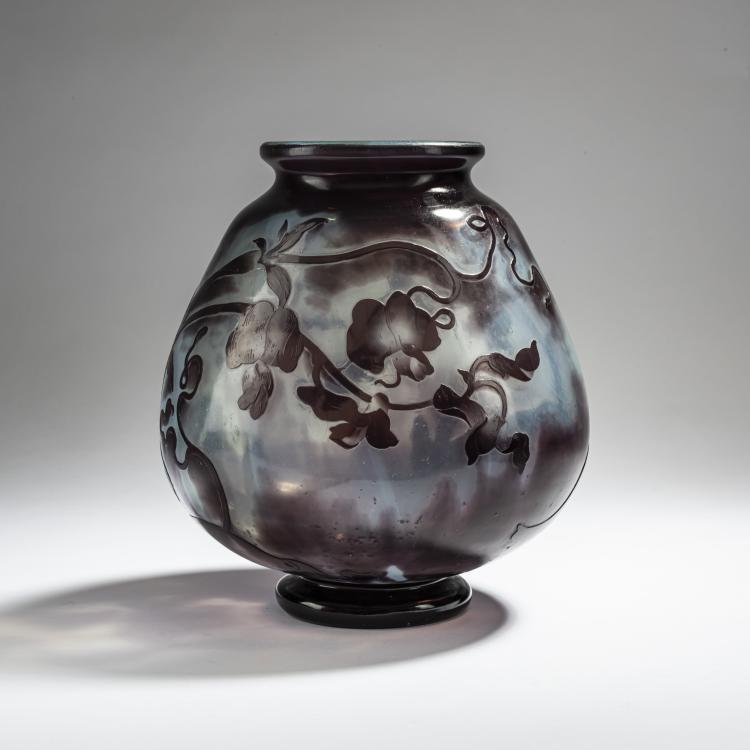 Bild 3 zu Objekt, 'Orchid&eacute;es' vase, 1900-03, Nancy Daum Fr&egrave;res, Daum Fr&egrave;res, Nancy, 162B 77