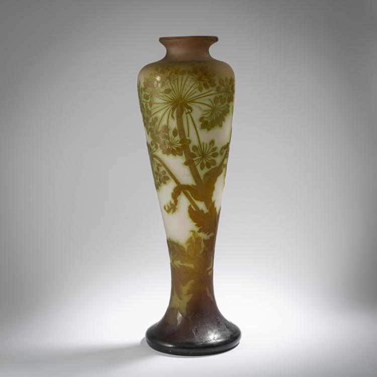 Hauptbild zu Objekt, Bodenvase 'Ombelles', 1902-04, Emile Gall&eacute;, Gall&eacute;, Emile, Nancy, 162B 147