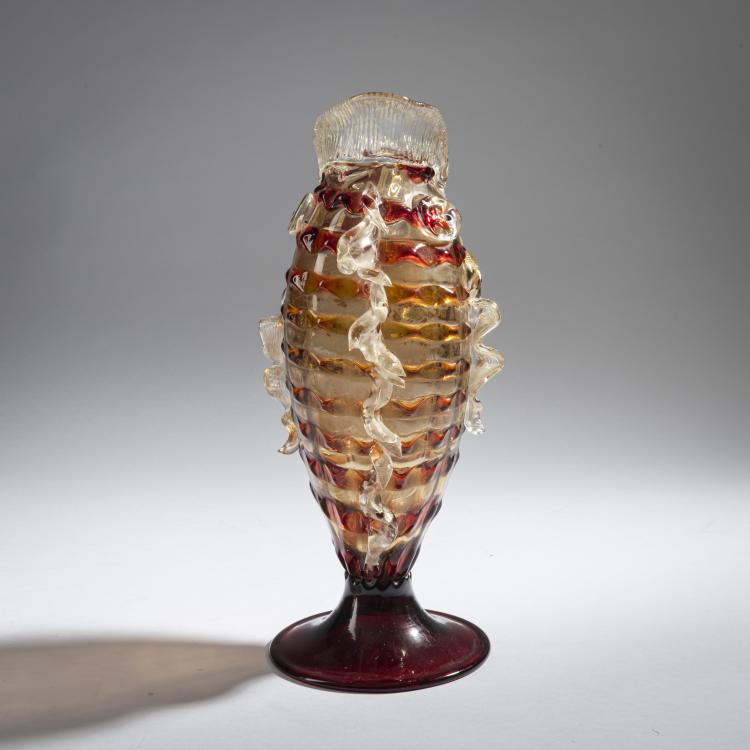 Bild 2 zu Objekt, 'Fish' vase, c. 1905, Toso, Fratelli, Murano (zugeschrieben), 161B 241
