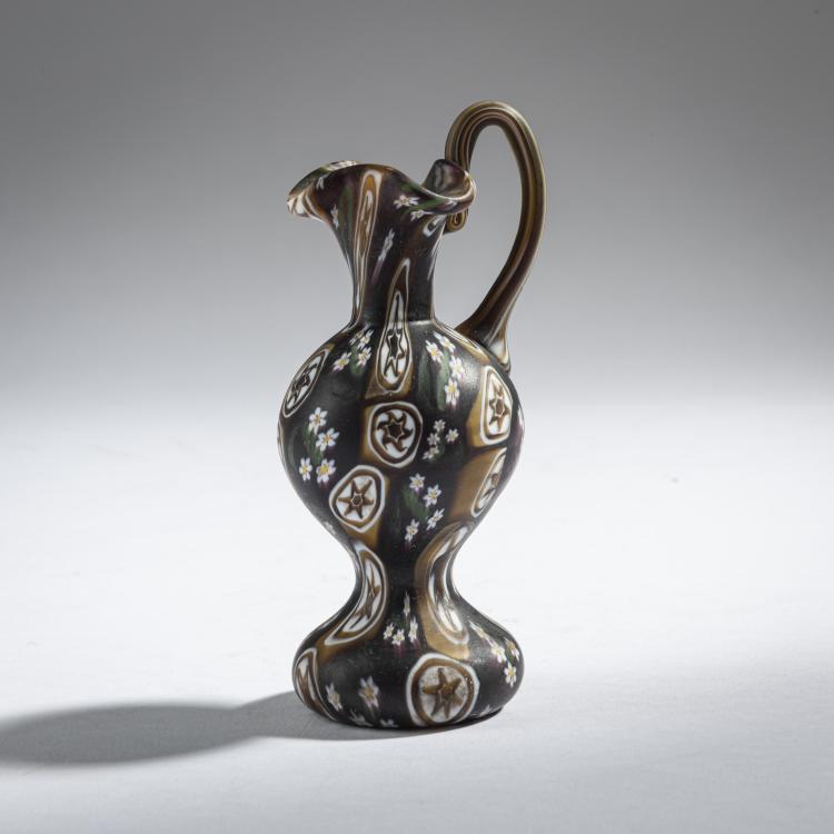 Hauptbild zu Objekt, Small 'Murrine' jug, c. 1905, Toso, Fratelli, Murano, 161B 239