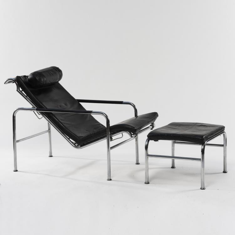 Hauptbild zu Objekt, 'Genni' easy chair with ottoman, 1935, Gabriele Mucchi, Zanotta, Nova Milanese, 161A 5
