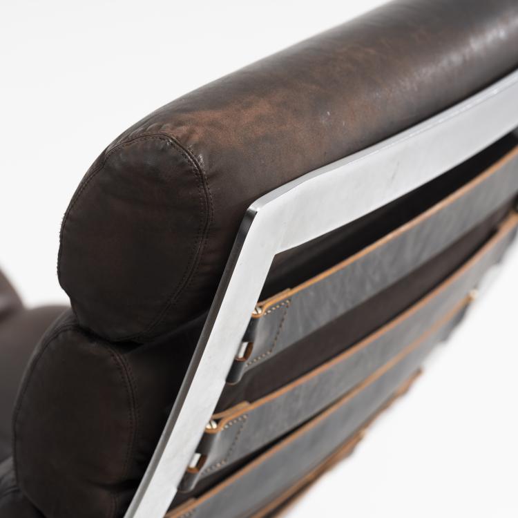 Bild 1 zu Objekt, 'Sinus' armchair and stool, 1976, Reinhold Adolf,Hans-J&uuml;rgen Schr&ouml;pfer, COR, Rheda-Wiedenbr&uuml;ck, 161C 761