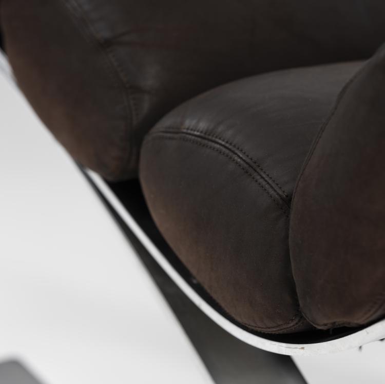 Bild 9 zu Objekt, 'Sinus' armchair and stool, 1976, Reinhold Adolf,Hans-J&uuml;rgen Schr&ouml;pfer, COR, Rheda-Wiedenbr&uuml;ck, 161C 761