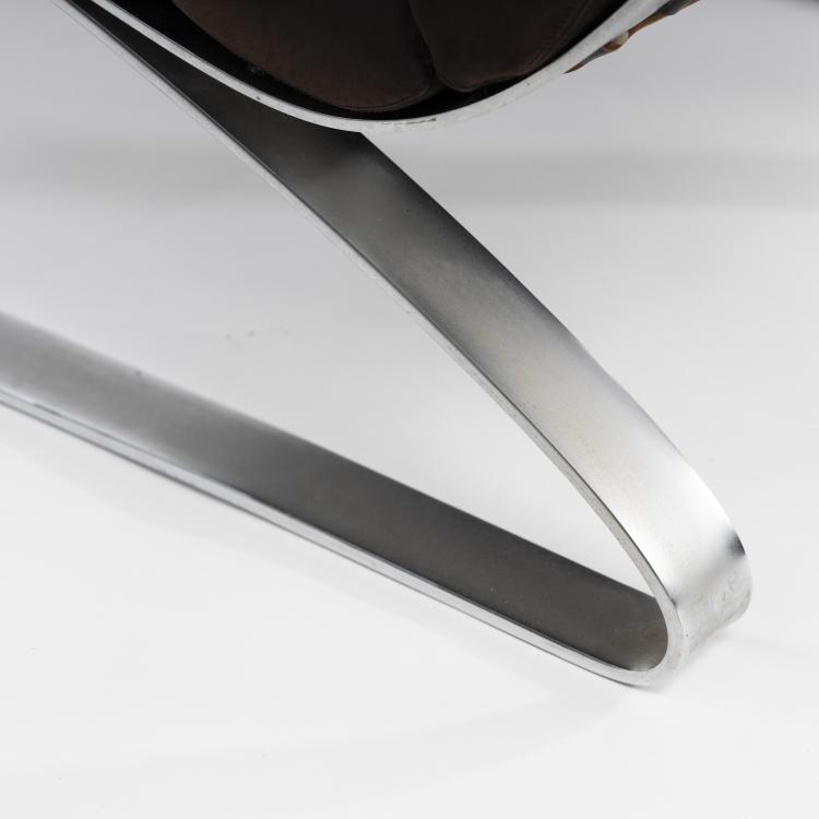 Bild 11 zu Objekt, 'Sinus' armchair and stool, 1976, Reinhold Adolf,Hans-J&uuml;rgen Schr&ouml;pfer, COR, Rheda-Wiedenbr&uuml;ck, 161C 761