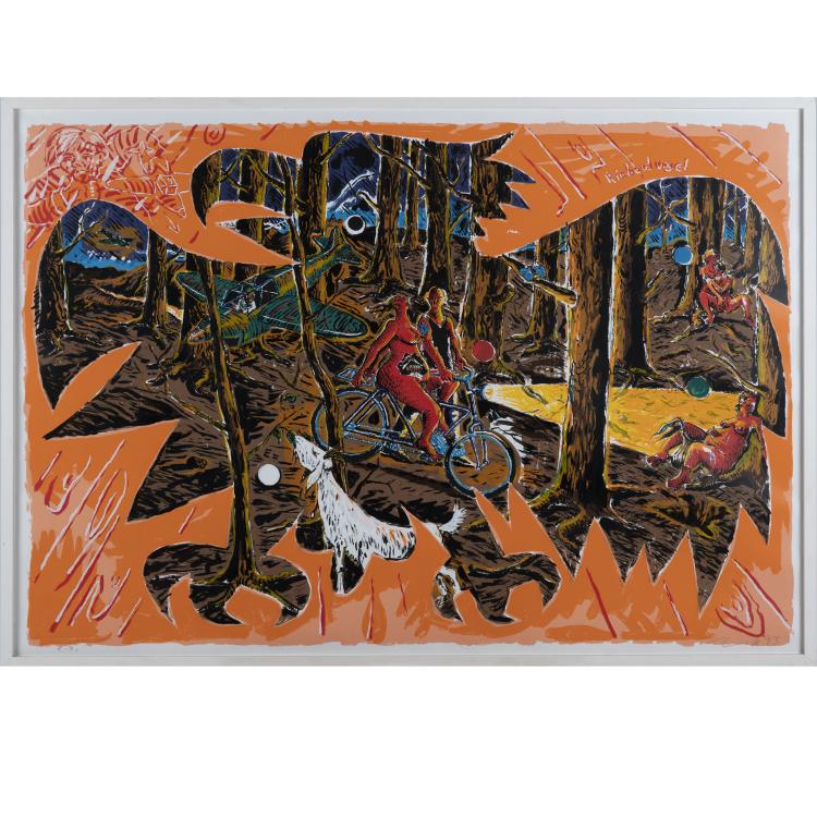 Hauptbild zu Objekt, 'Rimbaudvogel', 1993, J&ouml;rg Immendorff, 163D 703