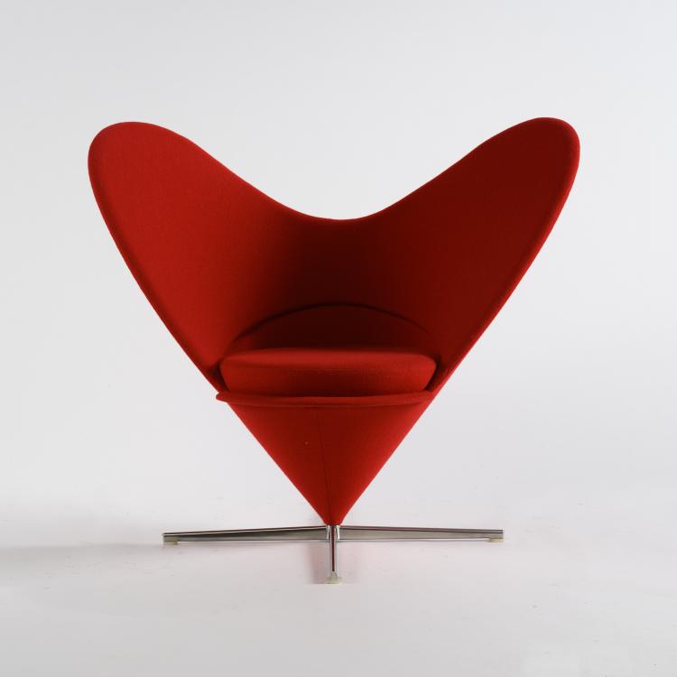 Hauptbild zu Objekt, 'Heart Cone Chair', 1959, Verner Panton, Vitra Design, Weil am Rhein, 161C 549