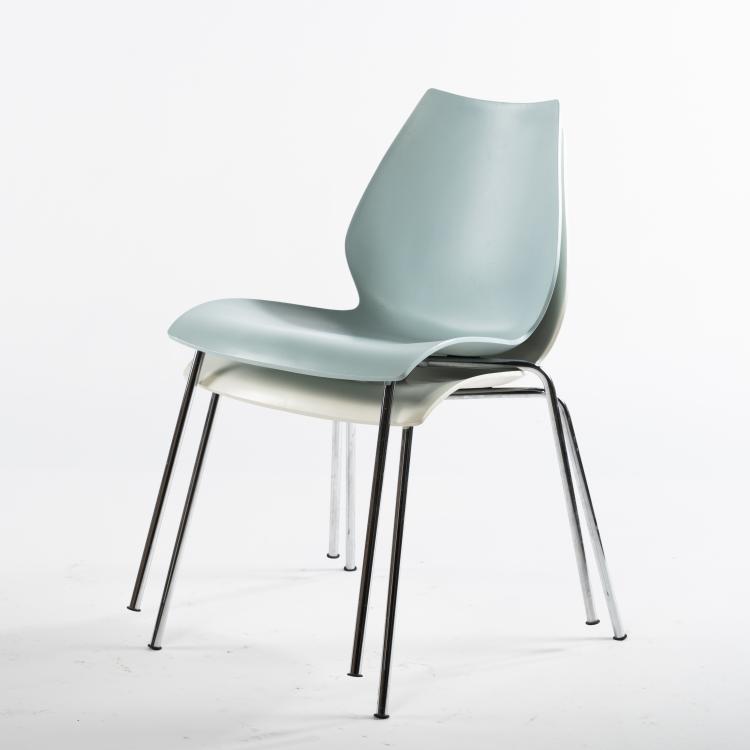 Bild 4 zu Objekt, Zwei Stapelst&uuml;hle 'Maui', 1995, Vico Magistretti, Kartell, Italien, 161A 228