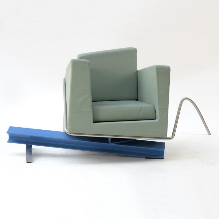 Hauptbild zu Objekt, 'Vod&ouml;l himmelblau' armchair, 1988, Helmut Swiczinsky,Wolf D. Prix, Coop Himmelb(l)au, Vitra Design, Weil am Rhein, 161C 772