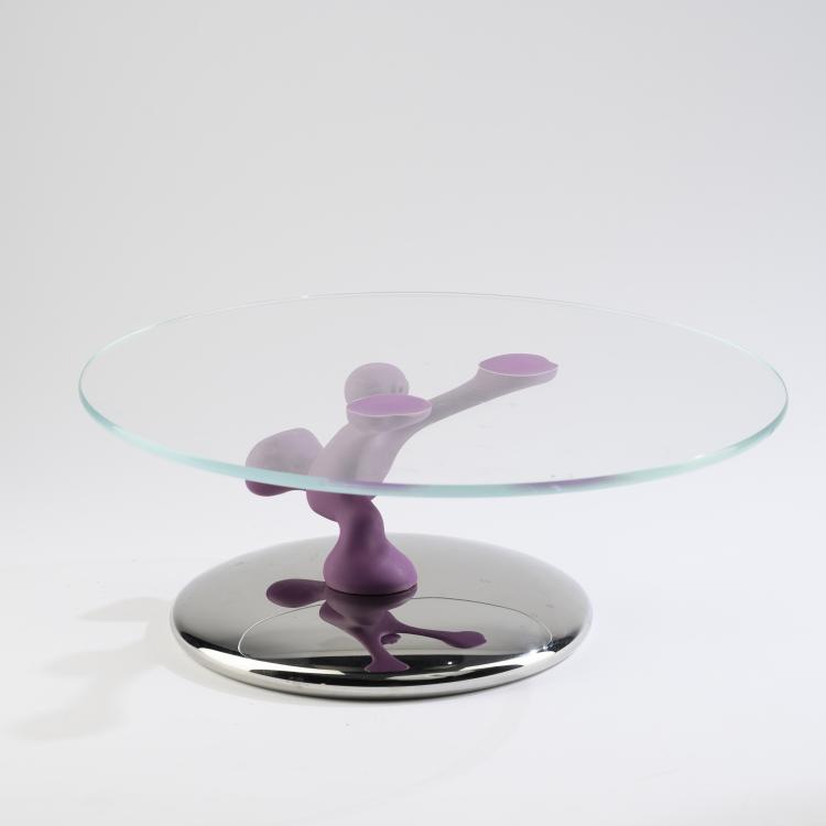 Bild 1 zu Objekt, 'Fruit Mama' fruit bowl and 'Bimboveloce' cake platter, 1993 and 1996, Stefano Giovannoni,Mattia di Rosa, Alessi, Crusinallo, 161A 71