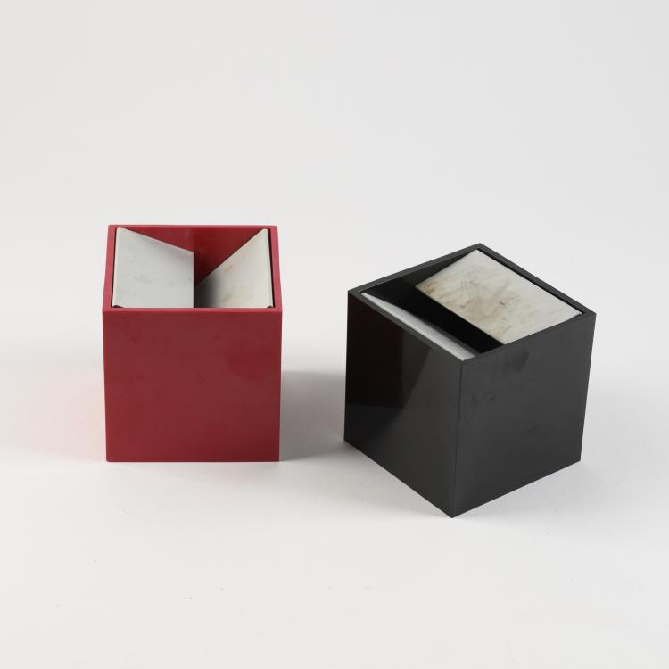 Bild 1 zu Objekt, Zwei Aschenbecher 'Cubo' - '2000B', 1957, Bruno Munari, Danese, Mailand, 161A 72