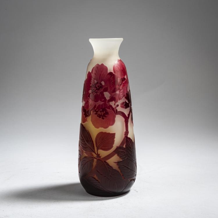 Hauptbild zu Objekt, Kleine Vase 'Fleurs de Cerisier', 1920-36, Emile Gall&eacute;, Gall&eacute;, Etablissements, Nancy, 162B 165