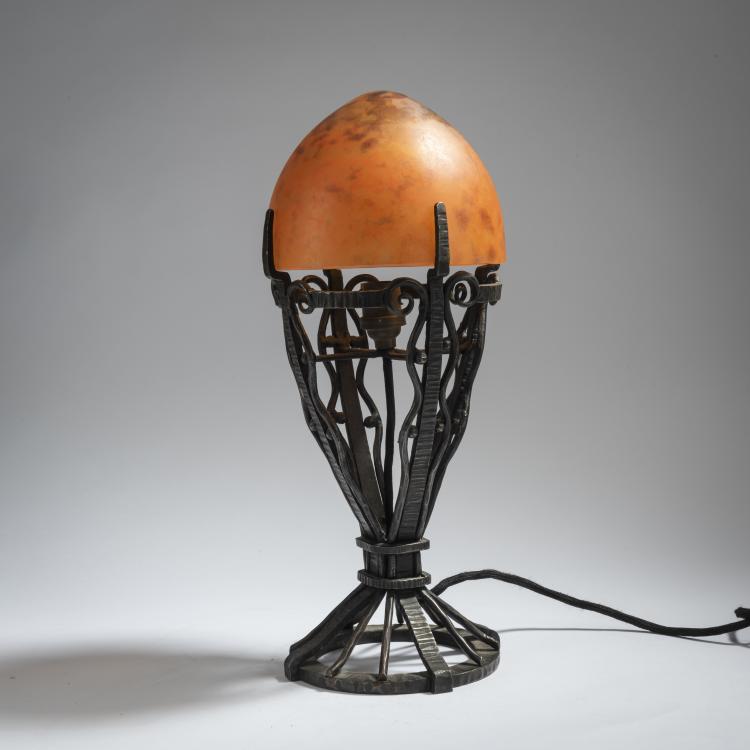 Bild 1 zu Objekt, Tischleuchte, um 1910, Nancy Daum Fr&egrave;res, Daum Fr&egrave;res, Nancy, 162B 108