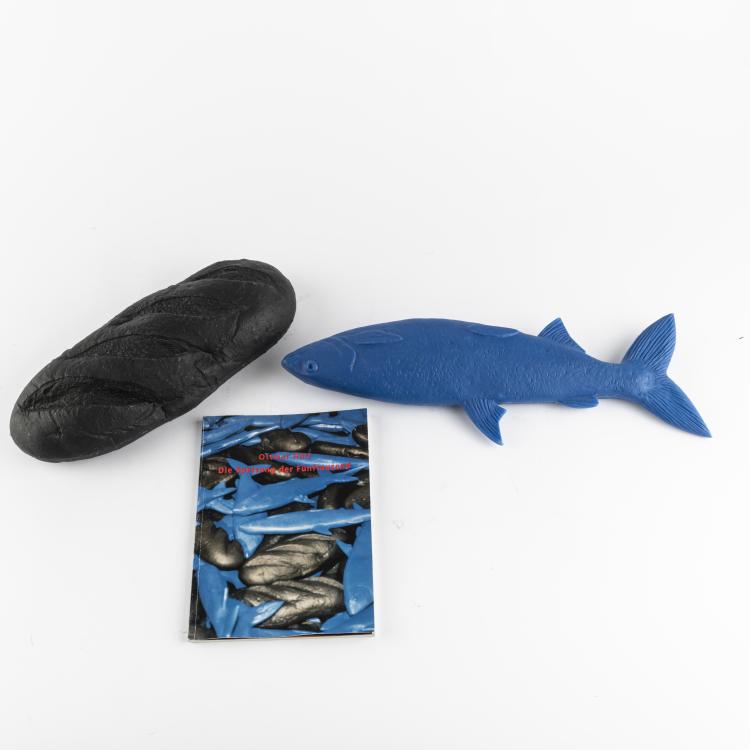 Hauptbild zu Objekt, Fisch und Brot aus 'Speisung der F&uuml;nftausend', 1999, Ottmar H&ouml;rl, 163D 712
