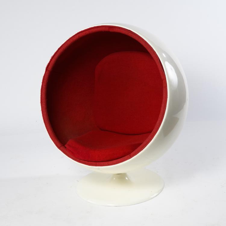 Hauptbild zu Objekt, 'Ball chair', 1963-65, Eero Aarnio, Adelta Oy, Helsinki (zugeschrieben), 161C 644