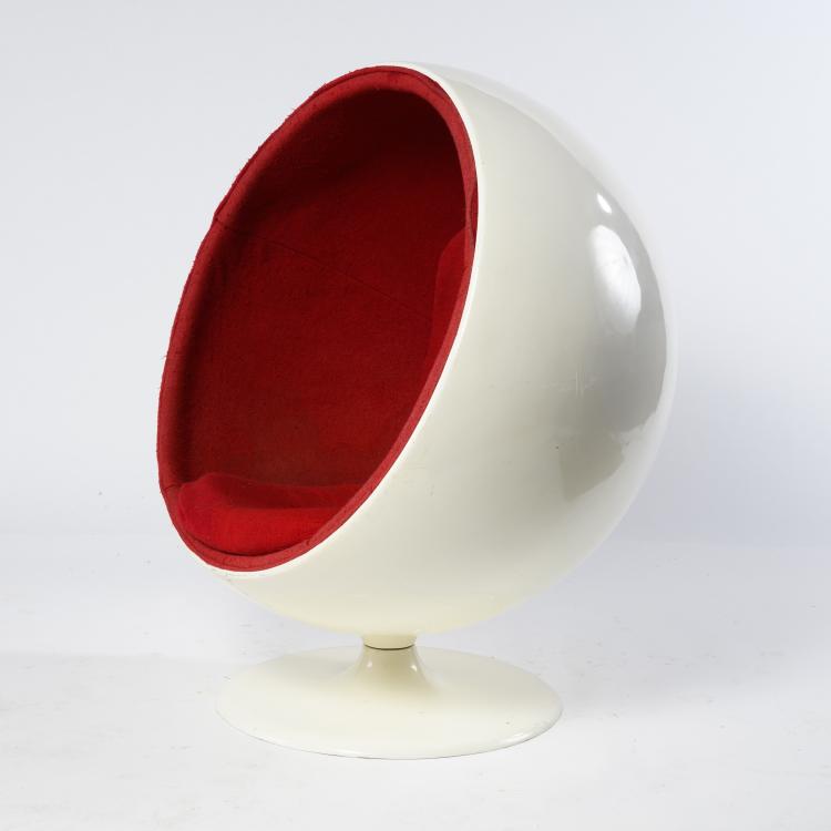 Bild 3 zu Objekt, 'Ball chair', 1963-65, Eero Aarnio, Adelta Oy, Helsinki (zugeschrieben), 161C 644