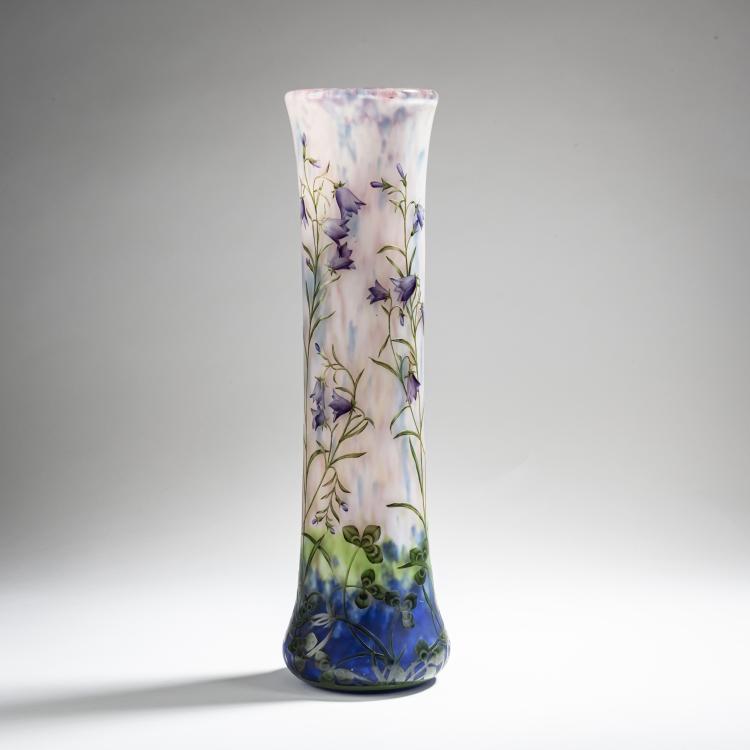 Hauptbild zu Objekt, Vase 'Campanules', c. 1910, Henri Berg&eacute;,Nancy Daum Fr&egrave;res, Daum Fr&egrave;res, Nancy, 162B 109