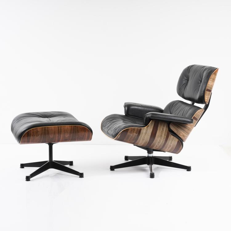 Hauptbild zu Objekt, Lounge chair '670' mit Ottoman '671', 1956, Charles Eames,Ray Eames, Vitra Design, Weil am Rhein, 163C 509
