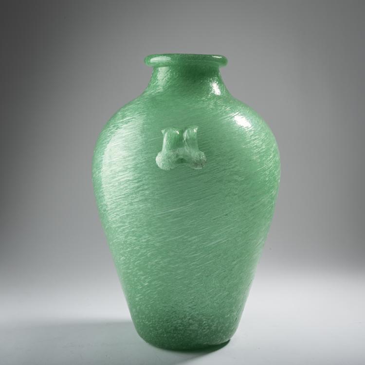 Bild 1 zu Objekt, Vase 'Pulegoso', c. 1933, Napoleone Martinuzzi (attributed), Zecchin-Martinuzzi, Murano (zugeschrieben), 164C 522