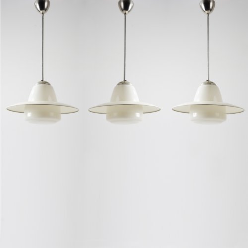 3 ceiling lights, 1930s