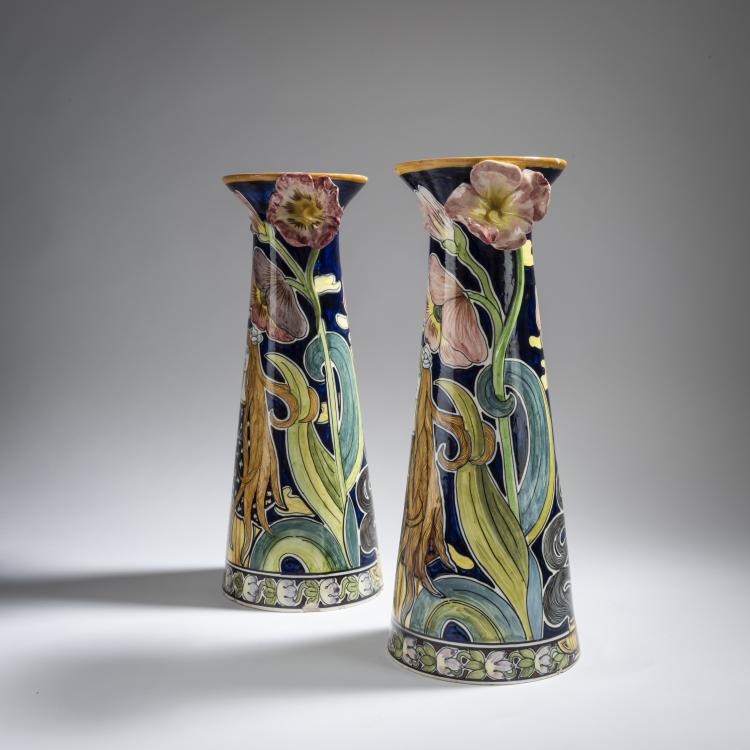 Bild 2 zu Objekt, 2 vases, c. 1900, Societ&agrave; Ceramica di Colonnata, Sesto Fiorentino, 162C 518