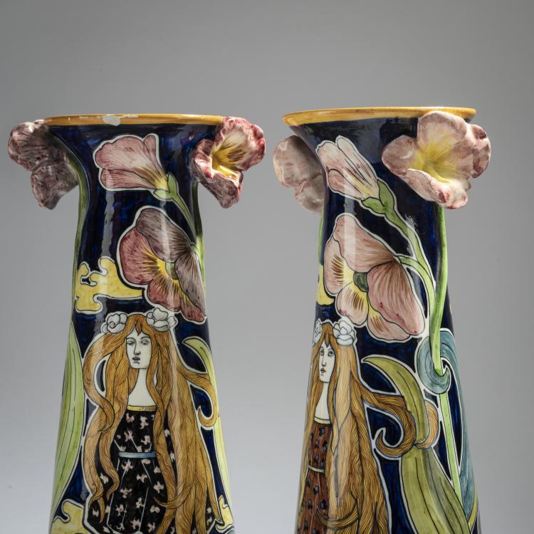 Bild 3 zu Objekt, 2 vases, c. 1900, Societ&agrave; Ceramica di Colonnata, Sesto Fiorentino, 162C 518
