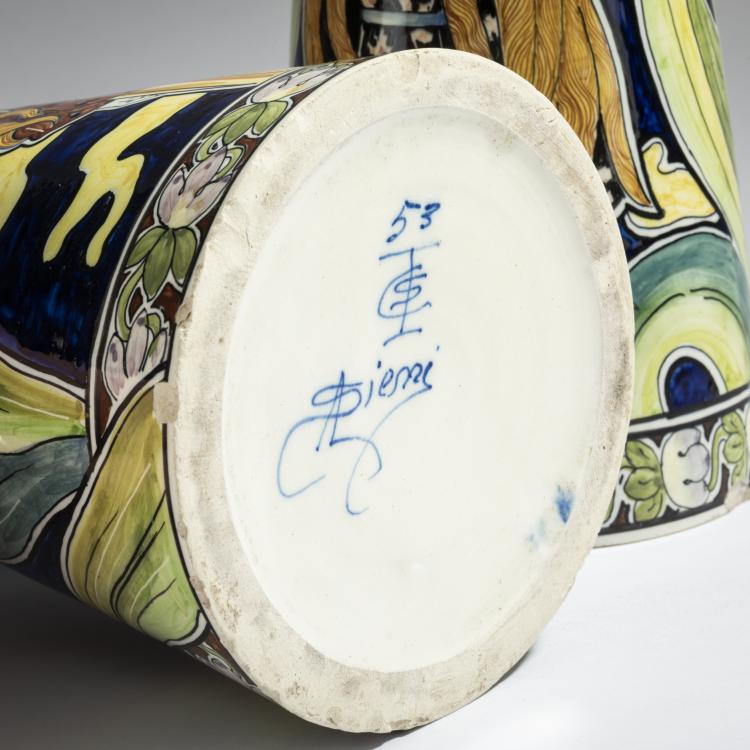 Bild 5 zu Objekt, 2 vases, c. 1900, Societ&agrave; Ceramica di Colonnata, Sesto Fiorentino, 162C 518