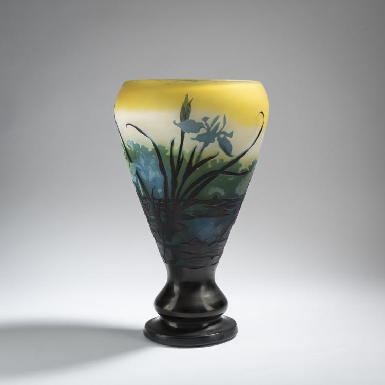 Hauptbild zu Objekt, Vase 'Sagittaires et N&eacute;nuphars', 1920-36, Emile Gall&eacute;, Gall&eacute;, Etablissements, Nancy, 162B 166