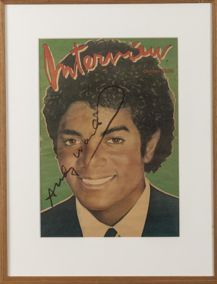 Hauptbild zu Objekt, Front page 'Interview' (Michael Jackson), 1982, Andy Warhol, 163D 627