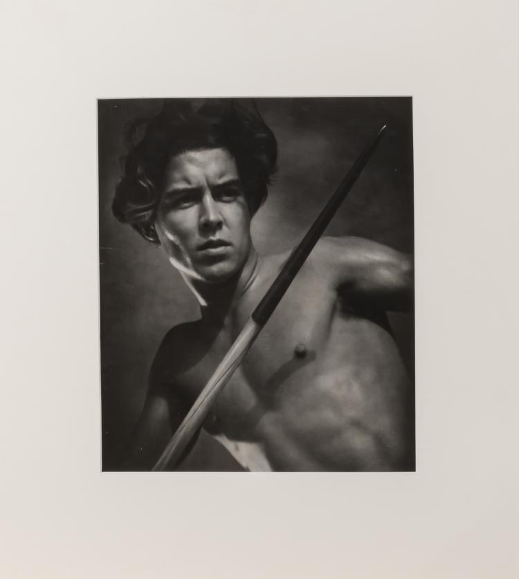 Hauptbild zu Objekt, Speerwerfer bei den Olympischen Spielen, 1936 (sp&auml;terer Abzug), Leni Riefenstahl, 163D 604