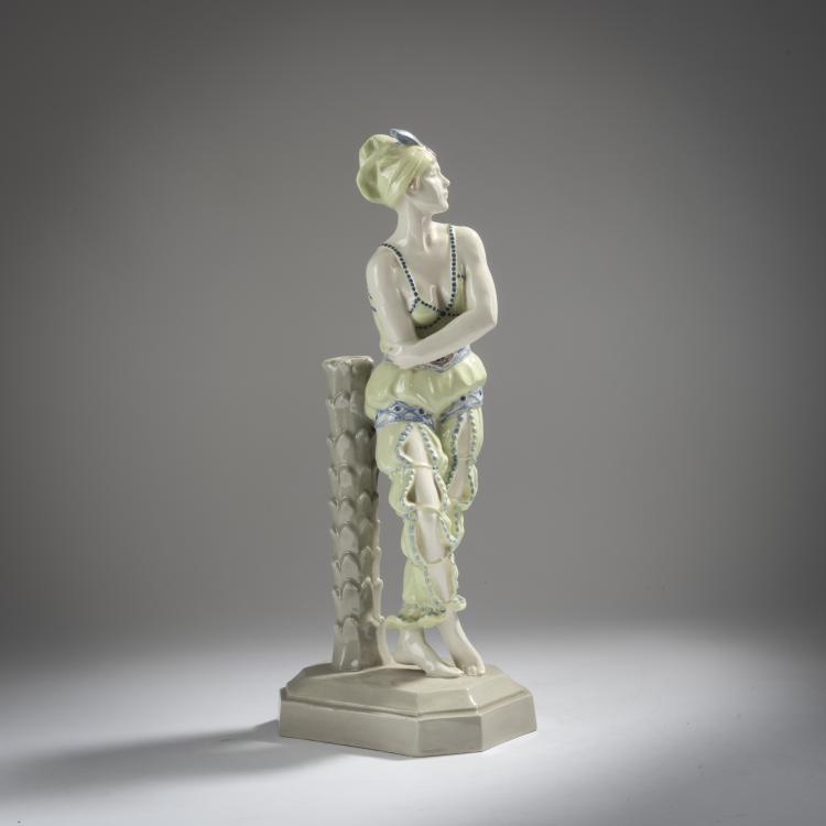 Bild 1 zu Objekt, 'Dancer' lamp base, c. 1930, Rudolf Podany, Keramos, Wien, 162C 487