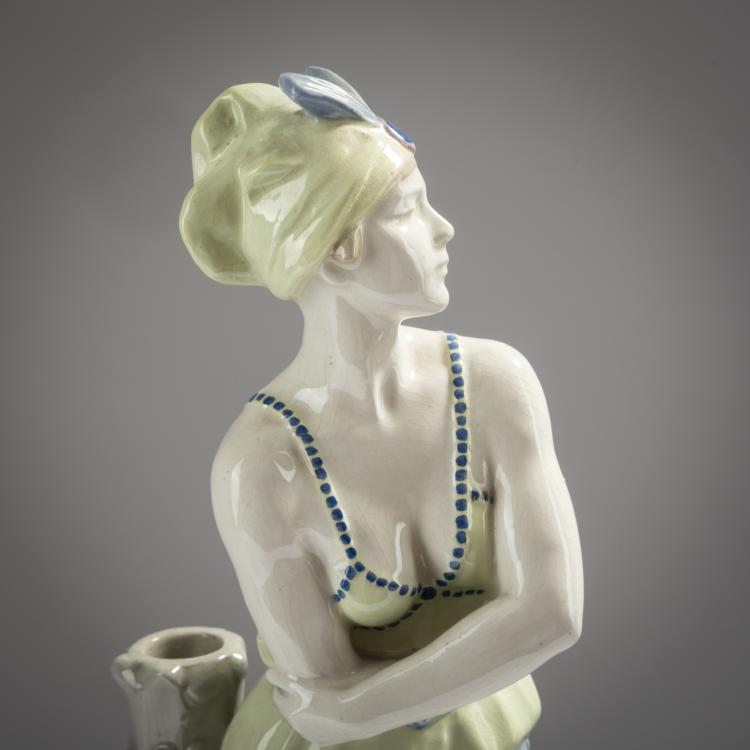 Bild 4 zu Objekt, 'Dancer' lamp base, c. 1930, Rudolf Podany, Keramos, Wien, 162C 487