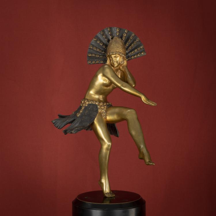 Bild 2 zu Objekt, &Auml;gyptische T&auml;nzerin mit F&auml;cher, um 1925, Claire Jeanne Roberte Colinet, 162C 289