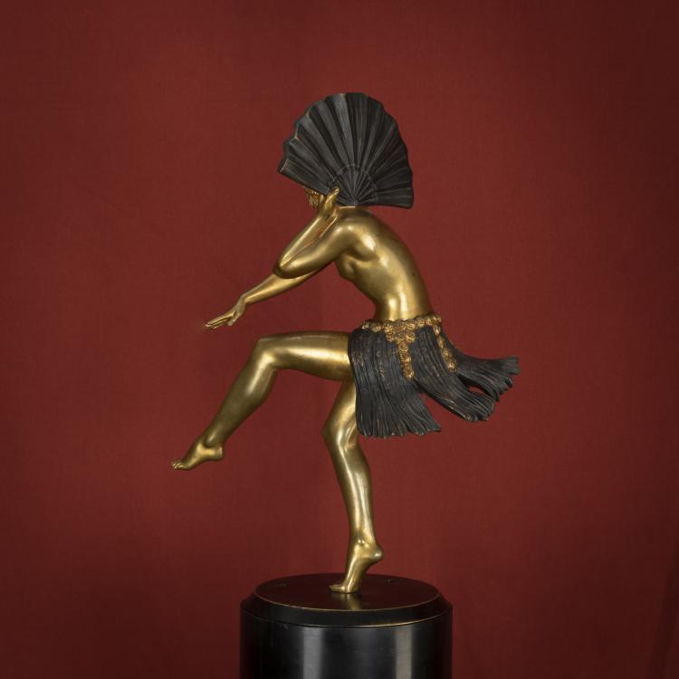 Bild 5 zu Objekt, &Auml;gyptische T&auml;nzerin mit F&auml;cher, um 1925, Claire Jeanne Roberte Colinet, 162C 289