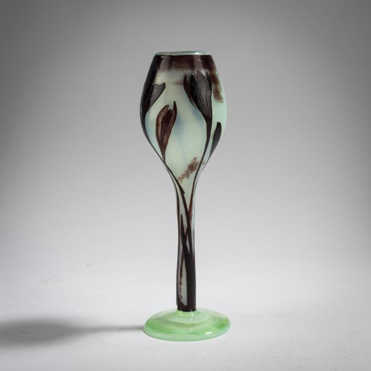 Bild 1 zu Objekt, 'Tulipes' vase, c. 1900, Muller, Henri, Croismare, 162B 190