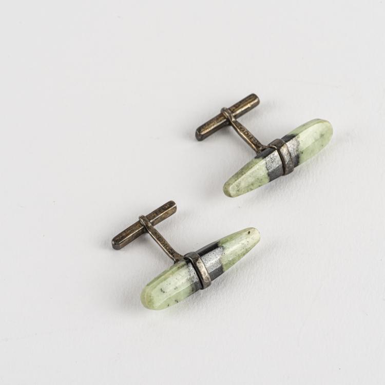 Hauptbild zu Objekt, Pair of cufflinks, 1950s, Torun Vivianna B&uuml;low-H&uuml;be, 163F 1213