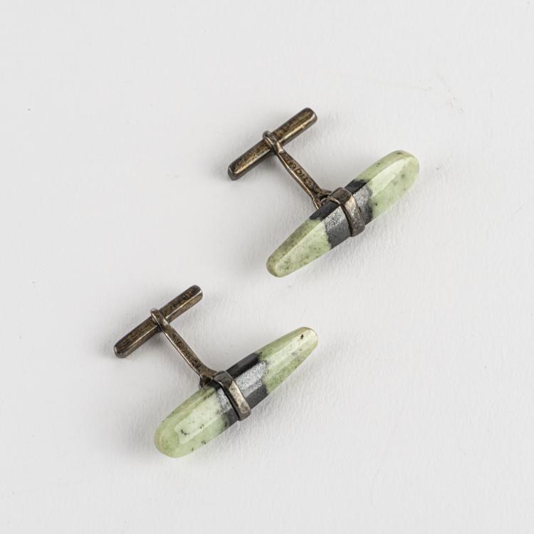 Bild 1 zu Objekt, Pair of cufflinks, 1950s, Torun Vivianna B&uuml;low-H&uuml;be, 163F 1213