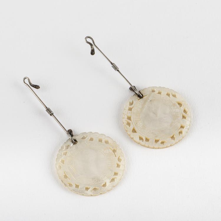 Hauptbild zu Objekt, Pair of chain pendants, 1950s, Torun Vivianna B&uuml;low-H&uuml;be, 163F 1214