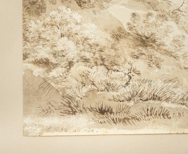 Bild 2 zu Objekt, Landschaft bei F&ouml;hring, 1832, Johann Georg von Dillis (zugeschrieben), Deutsch, 163F 1092