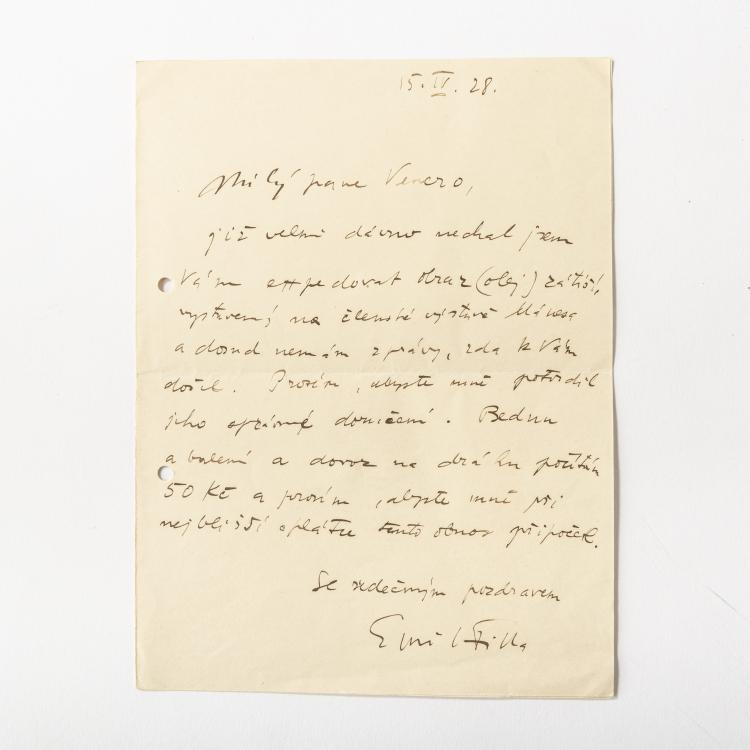 Bild 3 zu Objekt, Ohne Titel (abstrakte Figuren), ca. 1930, Emil Filla, 163F 1098